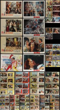 5m0220 LOT OF 115 1960S LOBBY CARDS 1960s mostly complete sets from a variety of different movies!