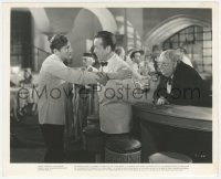 5p0251 CASABLANCA 8.25x10 still 1942 Humphrey Bogart with Leonid Kinskey and S.Z. Sakall at bar!