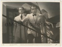 5p0242 CASABLANCA 8x10 key book still 1942 Humphrey Bogart & Paul Henreid in La Marseillaise scene!