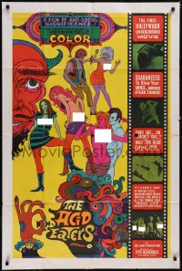 5p0127 ACID EATERS 1sh 1967 nude beach parties, LSD orgies, the Devil & more, psychedelic art!