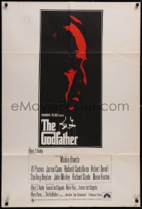 5p0110 GODFATHER English 1sh 1972 silhouette art of Marlon Brando, Francis Ford Coppola classic!