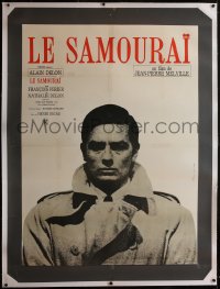 5p0399 LE SAMOURAI linen French 1p 1968 Jean-Pierre Melville film noir classic, c/u of Alain Delon!