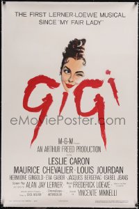 5p0499 GIGI linen 1sh 1958 art of winking Leslie Caron, Best Director & Best Picture winner!