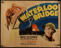 5p0325 WATERLOO BRIDGE 1/2sh 1931 prostitute Mae Clarke, Robert E. Sherwood, James Whale, ultra rare!