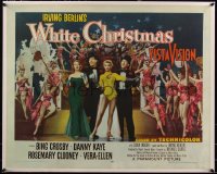 5p0980 WHITE CHRISTMAS linen style B 1/2sh 1954 Bing Crosby, Kaye, Clooney, Vera-Ellen, different!