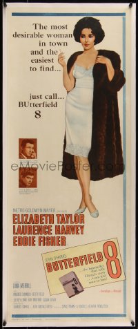 5p1287 BUTTERFIELD 8 linen insert 1960 callgirl Elizabeth Taylor, most desirable and easiest to find!