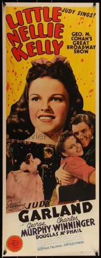 5p0022 LITTLE NELLIE KELLY insert 1940 Judy Garland, George M. Cohan's Broadway show, ultra rare!