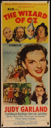 5p0025 WIZARD OF OZ insert R1955 Judy Garland in MGM's entertainment of 1000 delights, ultra rare!