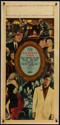 5p0018 LA DOLCE VITA Italian locandina 1960 Federico Fellini, Anita Ekberg, Mastroianni, very rare!