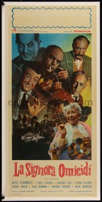 5p0017 LADYKILLERS Italian locandina 1956 Alec Guinness, Katie Johnson, Peter Sellers, Herbert Lom