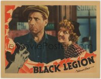 5p0184 BLACK LEGION LC 1936 close up of Humphrey Bogart & Helen Flint, Ku Klux Klan, ultra rare!