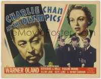 5p0165 CHARLIE CHAN AT THE OLYMPICS TC 1937 Asian detective Warner Oland & Katherine DeMille, rare!