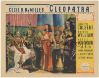 5p0190 CLEOPATRA LC 1934 sexy Claudette Colbert, Warren William as Caesar, Cecil B. DeMille