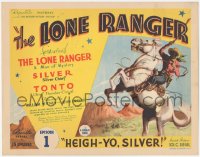 5p0170 LONE RANGER chapter 1 TC 1938 masked hero's first serial version, Heigh-Yo Silver, ultra rare!