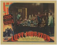 5p0202 LOST HORIZON LC 1937 Ronald Colman with Edward Everett Horton & others at table, Frank Capra!