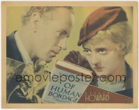 5p0206 OF HUMAN BONDAGE LC 1934 wonderful close up of Leslie Howard & fatal attraction Bette Davis!