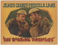 5p0214 ROARING TWENTIES LC 1939 James Cagney & Humphrey Bogart smoking in World War I, ultra rare!