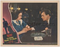 5p0218 SHADOW OF A DOUBT LC 1943 c/u of Joseph Cotten trying to reassure Teresa Wright, Hitchcock!