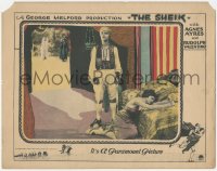 5p0219 SHEIK LC 1921 Latin Lover Rudolph Valentino full-length by distraught Agnes Ayres, rare!