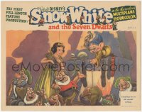 5p0221 SNOW WHITE & THE SEVEN DWARFS LC 1937 they're all celebrating Christmas Eve in their cottage!