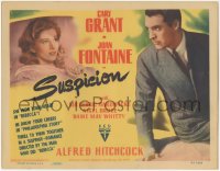 5p0177 SUSPICION TC 1941 Alfred Hitchcock, great image of Cary Grant & Joan Fontaine, ultra rare!