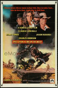 5p0148 ONCE UPON A TIME IN THE WEST 1sh 1969 Sergio Leone, Cardinale, Fonda, Bronson, Robards!