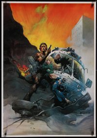 5p0281 GAUNTLET 28x40 art print 1977 Eastwood & Locke by Frazetta without text, includes letter!