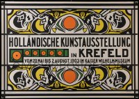 5p0262 HOLLANDISCHE KUNSTAUSSTELLUNG 34x48 German museum/art exhibition 1903 great Prikker art!