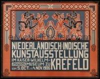 5p0278 NIEDERLANDISCH-INDISCHE KUNSTAUSSTELLUNG 29x37 German museum/art exhibition 1906 Thorn-Prikker!