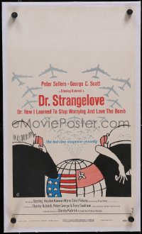5p0079 DR. STRANGELOVE linen WC 1964 Stanley Kubrick classic, Peter Sellers, great Tomi Ungerer art!
