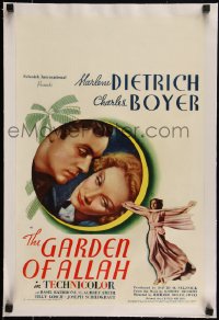 5p0080 GARDEN OF ALLAH linen WC 1936 romantic close up of Marlene Dietrich & Charles Boyer, rare!