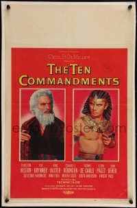 5p0090 TEN COMMANDMENTS WC 1956 Cecil B. DeMille classic, Charlton Heston & Yul Brynner by Karsh!