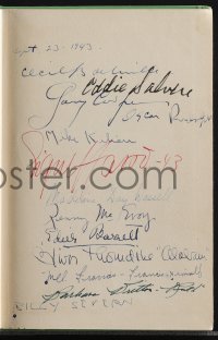 5p0229 STORY OF DR. WASSELL signed hardcover book 1944 by Cecil B. DeMille, Gary Cooper & ELEVEN more!