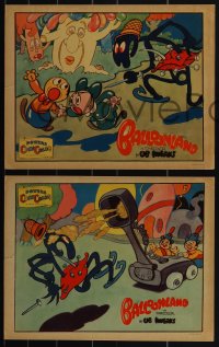 5p0162 BALLOONLAND 4 LCs 1935 incredible surreal Ub Iwerks art, ComiColor cartoon, ultra rare!