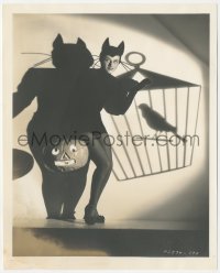 5r1761 CAT & THE CANARY deluxe 8x10 still 1939 Paulette Goddard in cat suit by bird cage shadow!