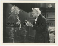 5r1766 CHRISTMAS CAROL 8x10 still 1938 FX scene of Reginald Owen as Scrooge w/ghost Leo G. Carroll!
