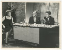 5r1840 TONIGHT STARRING JACK PAAR TV 7.25x9 still 1960 with guests John F. Kennedy & Peggy Cass!