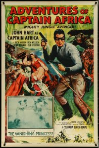 5r0263 ADVENTURES OF CAPTAIN AFRICA chapter 10 1sh 1955 serial, John Hart, The Vanishing Princess!