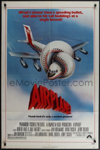 5r0267 AIRPLANE 1sh 1980 classic zany parody by Jim Abrahams and David & Jerry Zucker!