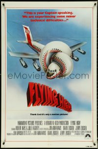 5r0266 AIRPLANE int'l 1sh 1980 zany parody by Jim Abrahams and David & Jerry Zucker, Flying High!