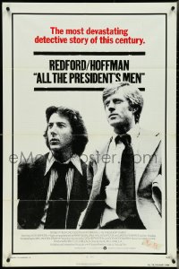 5r0273 ALL THE PRESIDENT'S MEN int'l 1sh 1976 Hoffman & Robert Redford as Woodward & Bernstein!