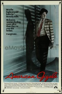 5r0276 AMERICAN GIGOLO 1sh 1980 male prostitute Richard Gere is being framed for murder!