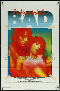 5r0281 ANDY WARHOL'S BAD 1sh 1977 Carroll Baker & King, sexploitation comedy, John Van Hamersveld!