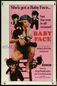 5r0298 BABY FACE 1sh 1977 she's got a sexy Baby Face... but the rest is all woman, ultra rare!