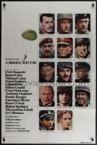 5r0362 BRIDGE TOO FAR style A 1sh 1977 Michael Caine, Connery, portraits of top cast, paratrooper!