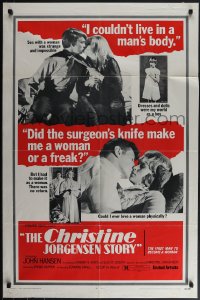 5r0390 CHRISTINE JORGENSEN STORY 1sh 1970 cool images - she who was born male on the outside!
