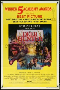5r0421 DEER HUNTER awards 1sh 1978 directed by Michael Cimino, Robert De Niro, Jezierski artwork!