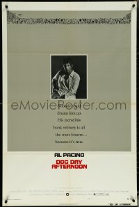5r0434 DOG DAY AFTERNOON style B 1sh 1975 Al Pacino, Sidney Lumet bank robbery crime classic!