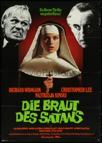 5r0234 TO THE DEVIL A DAUGHTER German 1976 Widmark, Lee, Nastassja Kinski, green title design!