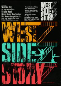 5r0239 WEST SIDE STORY German R1980s Academy Award winning classic musical, wonderful art!